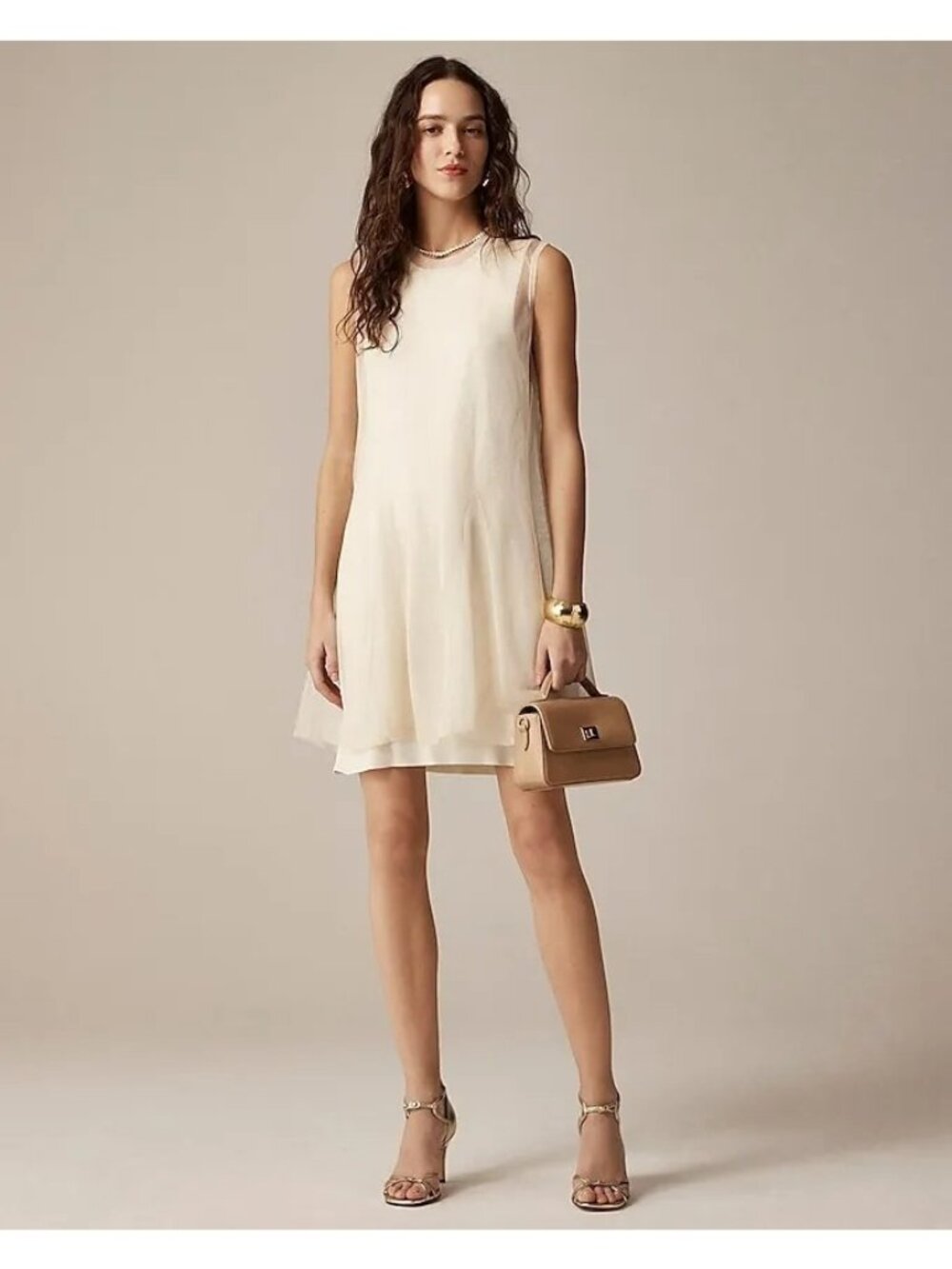 Romantic Dainty Flowy Swishy J Crew Layered Slip Sweater Dress Sheer NWT XS